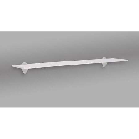 Kd 36 in. Jazzy Shelf, Silver & White KD3036495